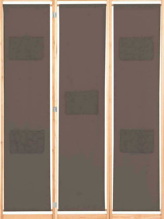 vidaXL Διακοσμητικό Παραβάν Ξύλινο με 3 Φύλλα 120x170cm
