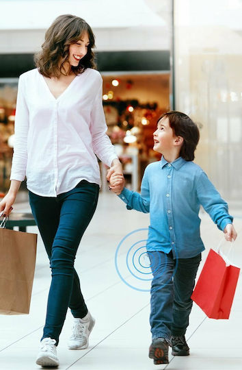Baseus T2 Bluetooth Tracker Ροζ με Εντοπισμό Smartphone