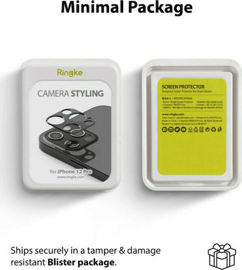 Ringke Styling Προστασία Κάμερας Μεταλλικό Πλαίσιο Γκρι για το iPhone 12 Pro