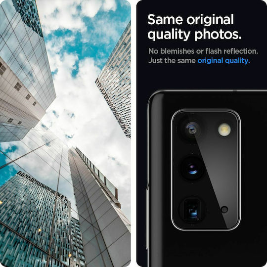 Spigen Optik Lens Protector Kameraschutz Gehärtetes Glas Black für das Galaxy Note 20