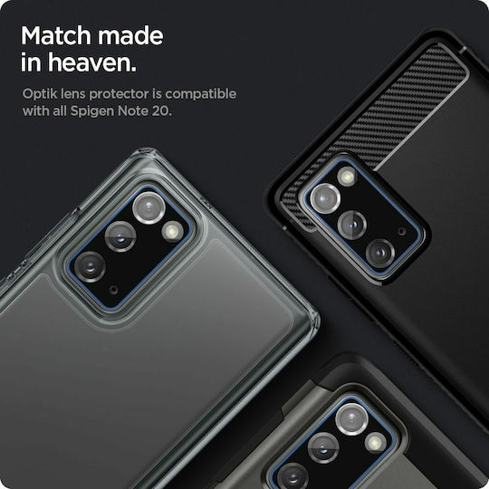Spigen Optik Lens Protector Kameraschutz Gehärtetes Glas Black für das Galaxy Note 20