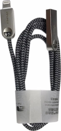 Awei CL-20 Braided USB-A la Cablu Lightning Gri 1m