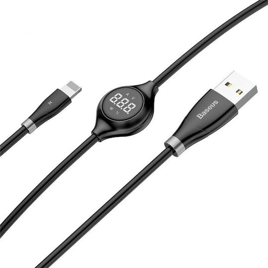 Baseus Big Eye Regular USB to Lightning Cable Μαύρο 1.2m (CALEYE-01)