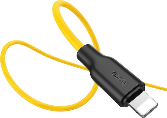 Hoco X21 Plus USB to Lightning Cable Κίτρινο 1m