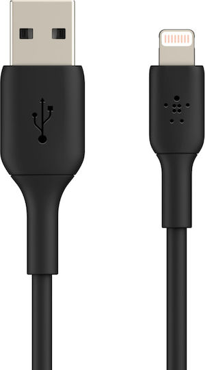 Belkin USB-A to Lightning Cable 12W Black 1m (CAA001bt1MBK)