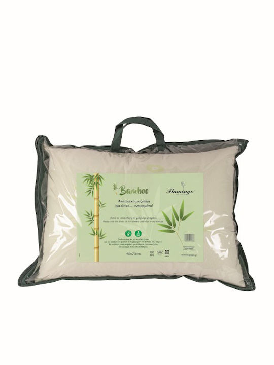 Flamingo Bamboo Bamboo Μαξιλάρι Ύπνου Microfiber Ανατομικό 50x70cm