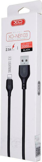 XO NB103 USB-A to Lightning Cable Black 2m (16.005.0067)