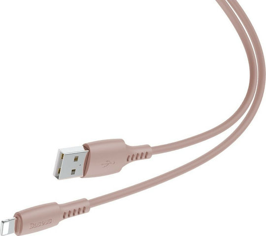 Baseus Colorful Regular USB to Lightning Cable Ροζ 1.2m (CALDC-04)