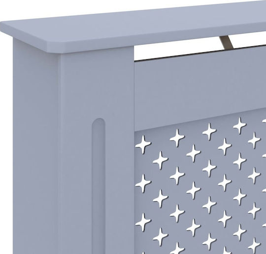 vidaXL Gray MDF Radiator Cover 112x19x81cm
