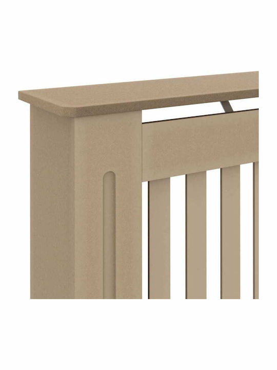 vidaXL Калориферен Капак от MDF Кафяв 112x19x81см