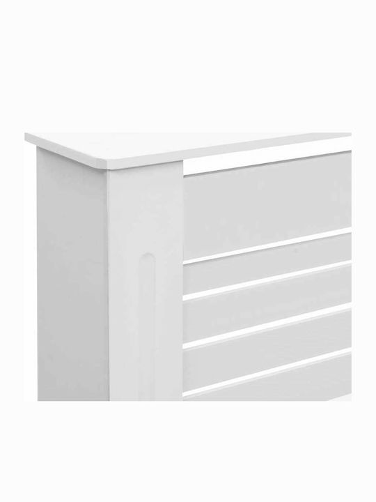 vidaXL Κάλυμμα Καλοριφέρ από MDF Λευκό 172x19x81.5cm 2τμχ