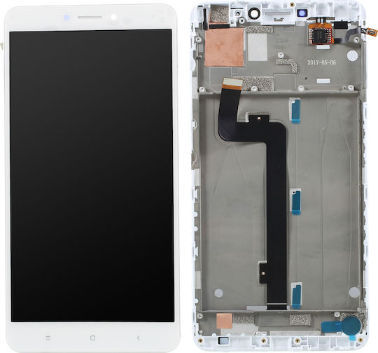 Οθόνη mit Touch-Mechanismus für Mi Max 2 (Weiß)