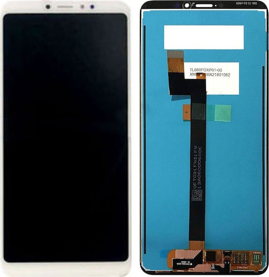 Екран LCD със Сензорен Механизъм за Ми Макс 3 (Бял)