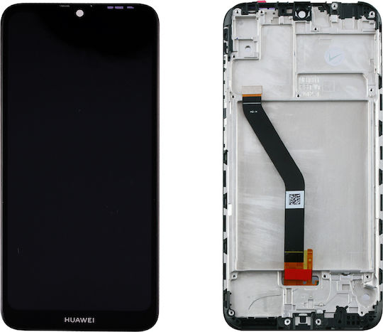 Οθόνη με Μηχανισμό Αφής και Πλαίσιο για Huawei Y6 2019 (Μαύρο)