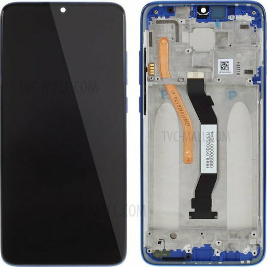Xiaomi Οθόνη mit Touch-Mechanismus und Rahmen für Redmi Note 8 (Blau)