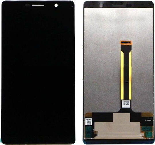 Οθόνη με Μηχανισμό Αφής για Nokia 7 Plus (Μαύρο)