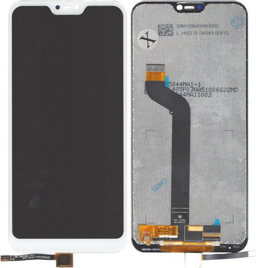 Οθόνη mit Touch-Mechanismus für Mi A2 Lite (Weiß)