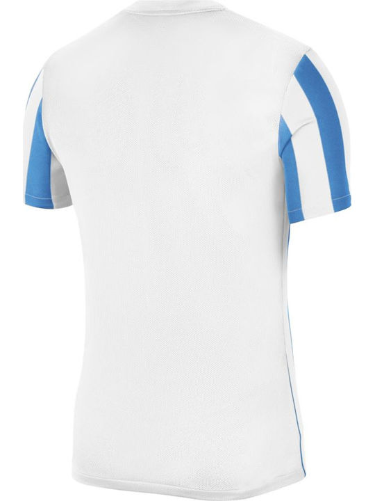 Nike Division 4 Bărbați T-shirt Sportiv cu Mânecă Scurtă White / Blue