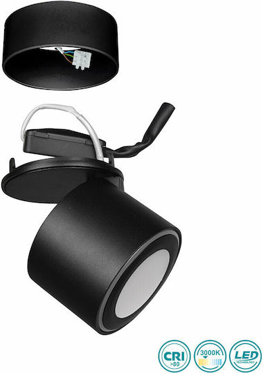 Trio Lighting Taurus Single LED Warm White Spot in Black Color Trio Lighting Taurus Single LED Warm White Spot in Black Color