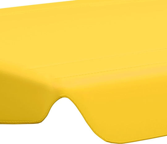 vidaXL Πανί για Κούνια Κίτρινο με Επίστρωση PVC 2.26x1.86m
