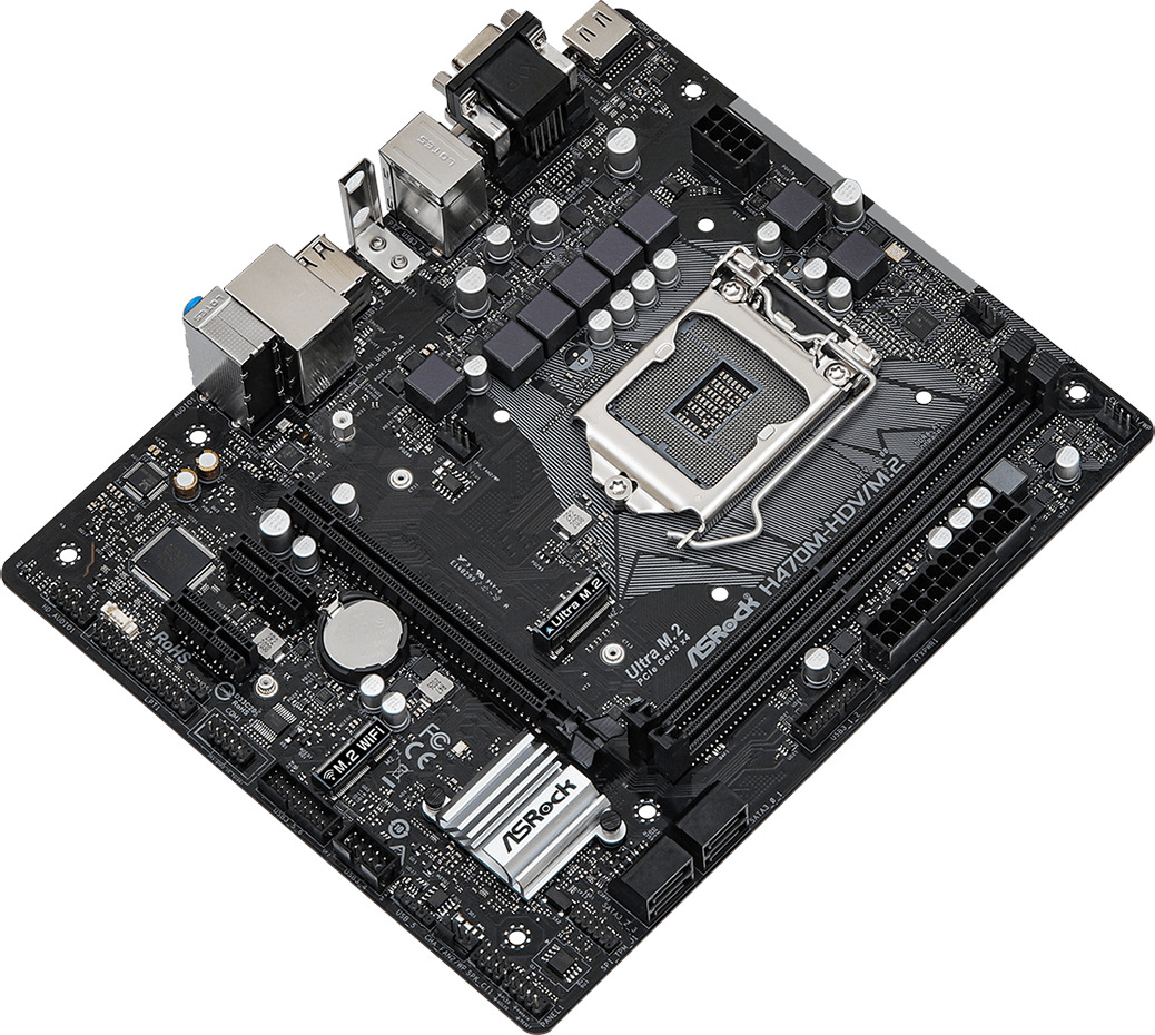 Asrock h470m hdv подключение