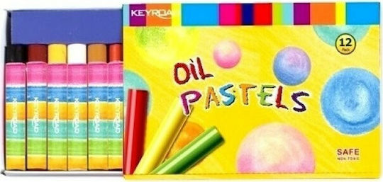 Keyroad Λαδοπαστέλ Oil Pastels 12 Χρωμάτων