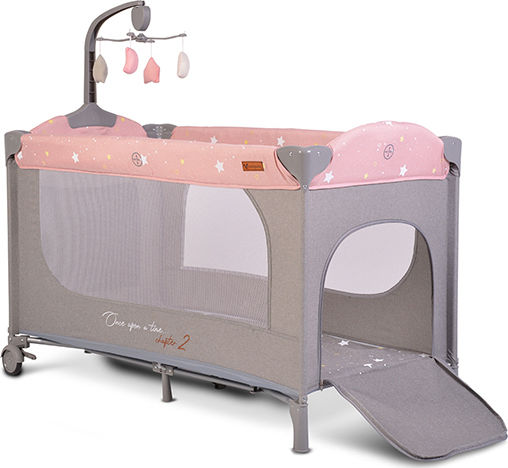 Cangaroo Once Upon A Time Playpen 2 Levels with Mattress Pink 125x62cm