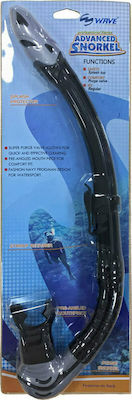 Wave S-6175 PRO Snorkel Black with Silicone Mouthpiece