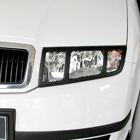 Motordrome Front Headlights Eyebrows for Skoda Fabia TYP 6Y 1999 - 2007