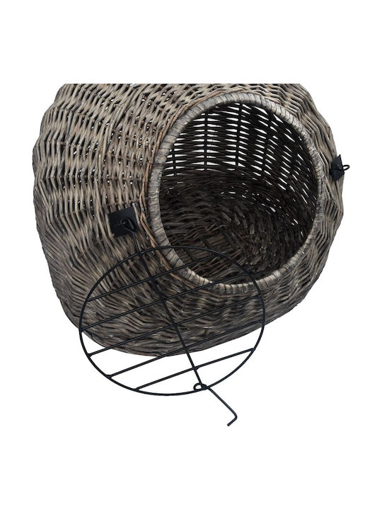 vidaXL Katzentransportkäfig 35x35x45cm Grau