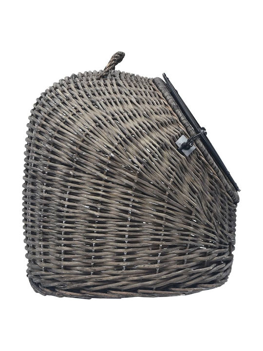 vidaXL Cat Carrier Cage 45x45x60cm Gray