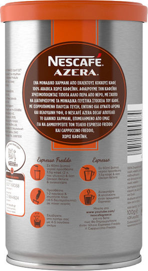 Nescafe Στιγμιαίος Καφές Decaffeine Arabica Azera Espresso 100gr