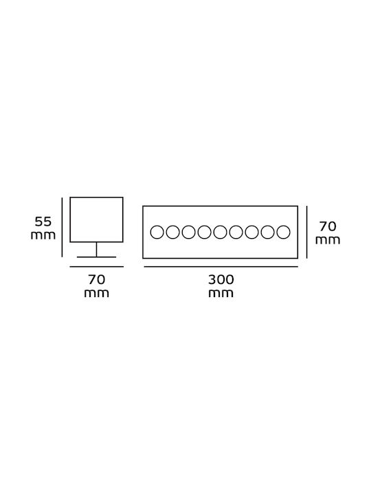 VK Lighting LED Wall Washer Outdoor Floor Lamp 30x11x7cm VK Lighting LED Wall Washer Outdoor Floor Lamp 30x11x7cm