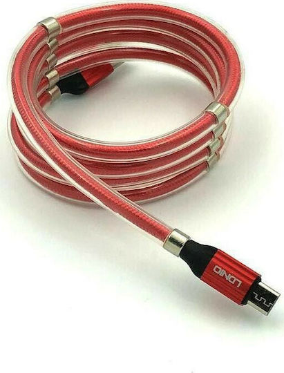 Ldnio LS491 USB-A to Lightning Cable Red 1m (LD-LS491LR)