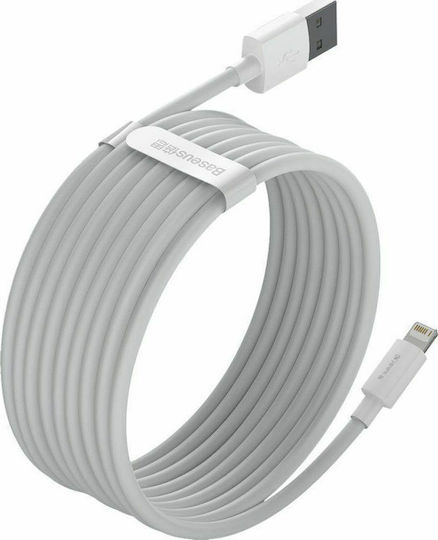 Baseus Wisdom Regular USB to Lightning Cable Λευκό 1.5m