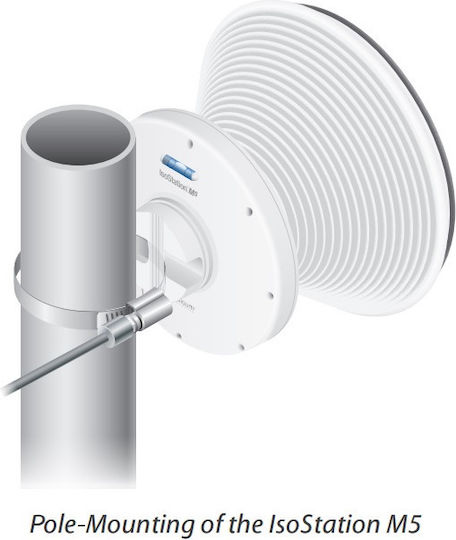 Ubiquiti IsoStation M5 Extern Wi-Fi-Antenne WiFi Parabolantenne 14dBi mit Ethernet-Anschluss