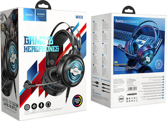 Hoco W101 Streamer Over Ear Gaming Headset with Connection 2x3.5mm / USB