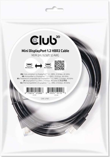 Club3D Cable mini DisplayPort male - mini DisplayPort male 2m (CAC-2161)