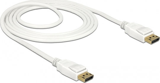 DeLock Cable DisplayPort male - DisplayPort male 1.5m White (85509)