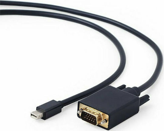 Cablexpert Cable mini DisplayPort male - VGA male 1.8m Black (CC-mDPM-VGAM-6)