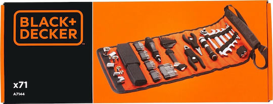 Black & Decker Θήκη Ρολό με 71 Εργαλεία
