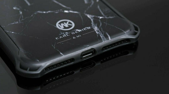 WK Carcasă Marble Back Cover Plastic Neagră iPhone 6/6s Plus