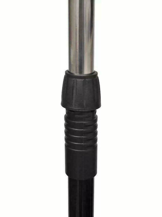 vidaXL Wheeled Floor Garment Rack made of Metal Telescopic Black 150x42x170cm