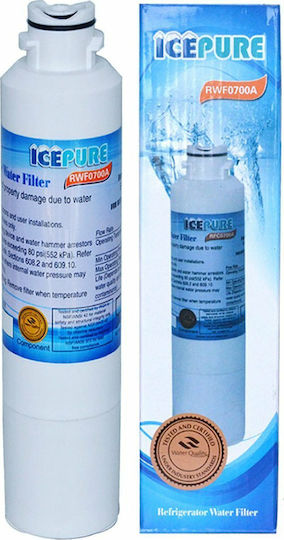 Icepure RFC0700A/RWF700A Activated Carbon External Replacement Water Filter for Kenmore / Samsung Refrigerator