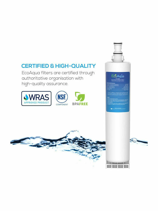 EcoAqua Εξωτερικό Ανταλλακτικό Φίλτρο Νερού Ψυγείου από Συμπαγή Ενεργό Άνθρακα EFF-6002A