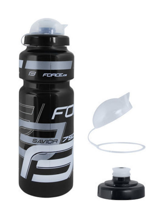 Force Savior Ultra Cycling Plastic Water Bottle 750ml Black