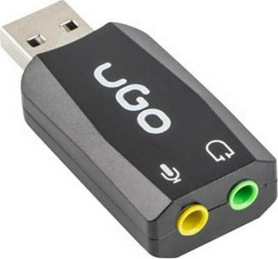 uGo External USB 5.1 Sound Card Blue (UKD-1085)