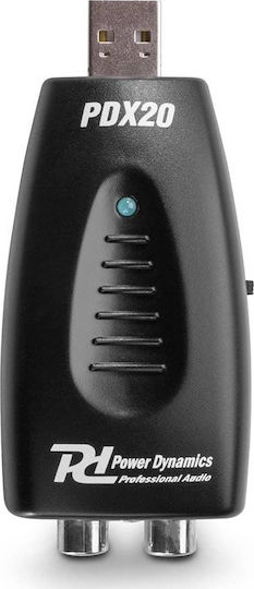 Power Dynamics PDX20 External USB 2.0 Sound Card