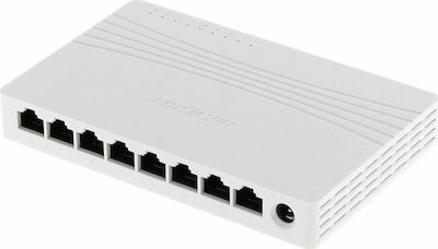 Hikvision DS-3E0508D-E Unverwaltet L2 Switch mit 8 Ports Gigabit (1Gbps) Ethernet