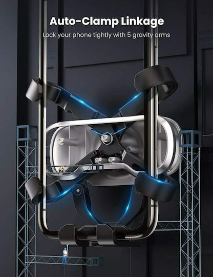 Ugreen LP228 Βάση Κινητού Αυτοκινήτου 7" με Ρυθμιζόμενα Άγκιστρα Μαύρη